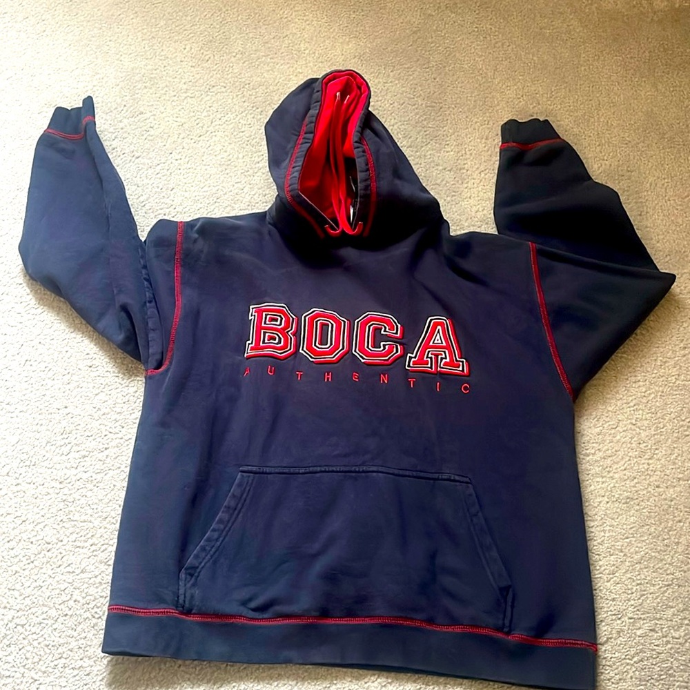 Vintage Navy BOCA hoodie